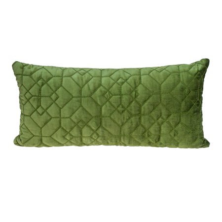 Parkland Collection Sora Transitional Quilted Throw Pillow 12" x 24" Olive