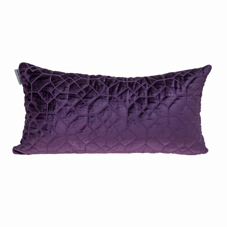 Parkland Collection Sora Transitional Quilted Throw Pillow 12" x 24" Purple