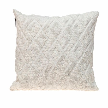 Parkland Collection Sorrel Transitional Throw Pillow - 18" x 18" White
