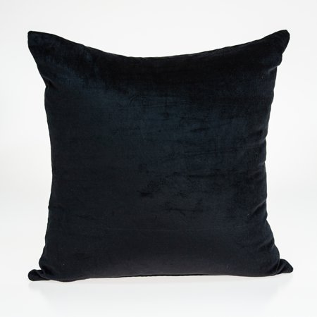 Parkland Collection SpaNO Black Solid Throw Pillow