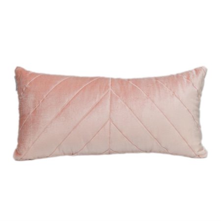 Parkland Collection Tobyn Transitional Quilted Throw Pillow 12" x 24" Pink