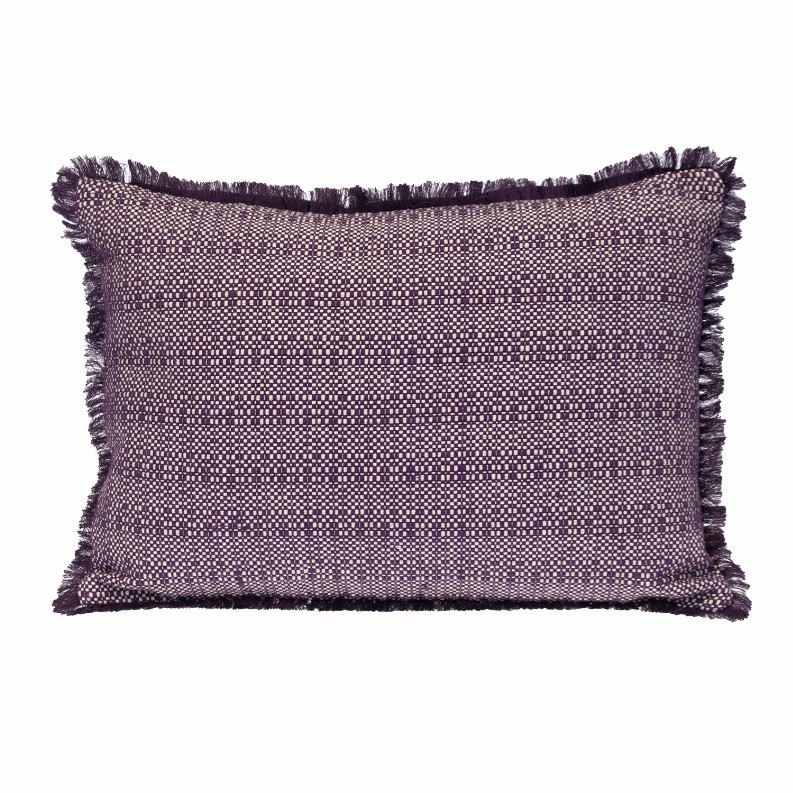 Parkland Collection Transitional Stripes Rectangle Pillow - 14" x 20" Purple