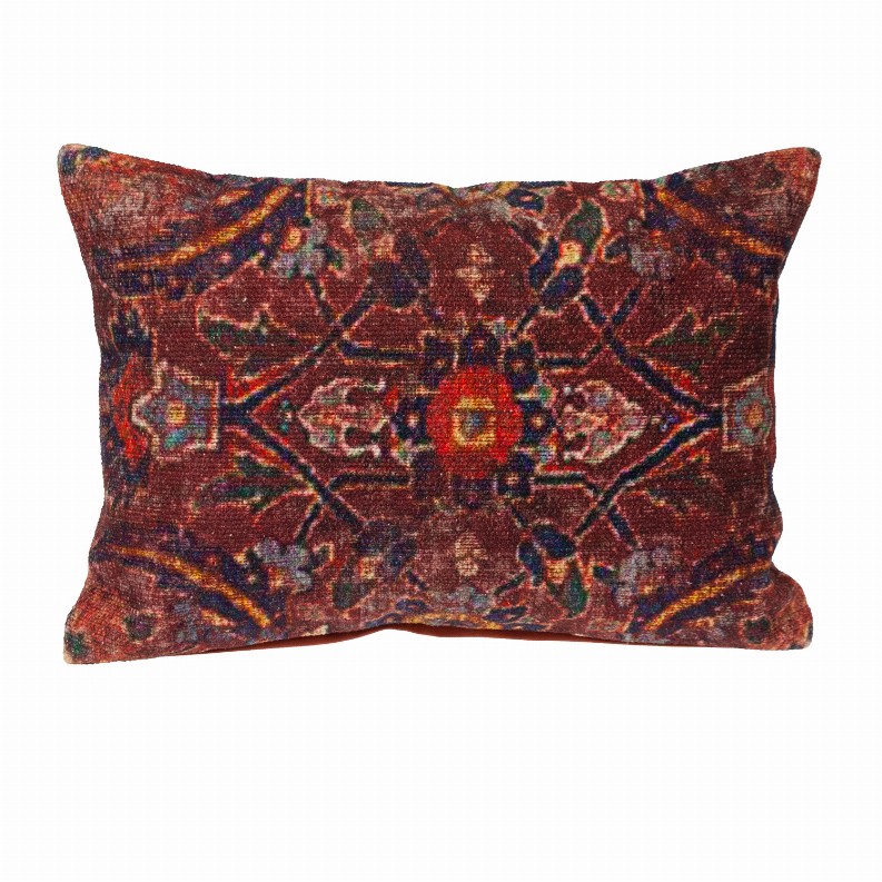 Parkland Collection Transitional Tapestry Red 14" x 20" Pillow