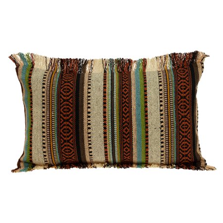 Parkland Collection Woody Transitional Brown Throw Pillow