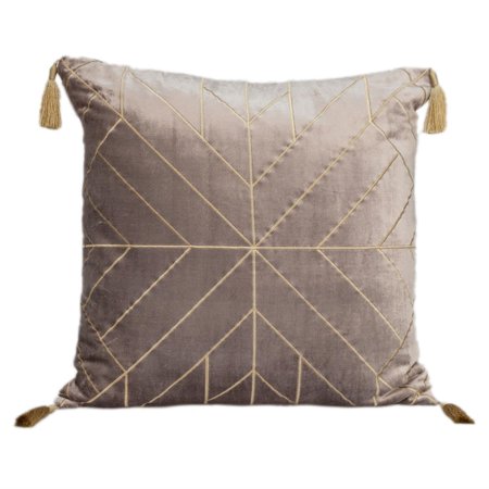 Parkland Collection Zella Transitional Throw Pillow 20" x 20" Taupe