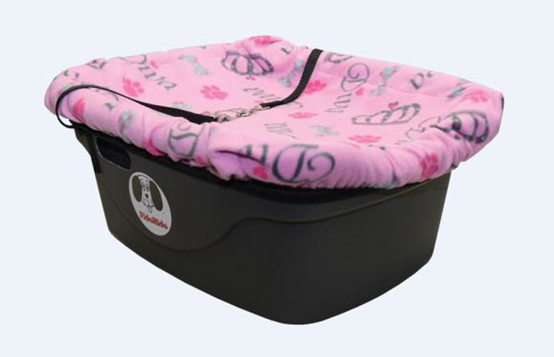 FidoRido Car Seat - Pink Diva Cover + Small harness