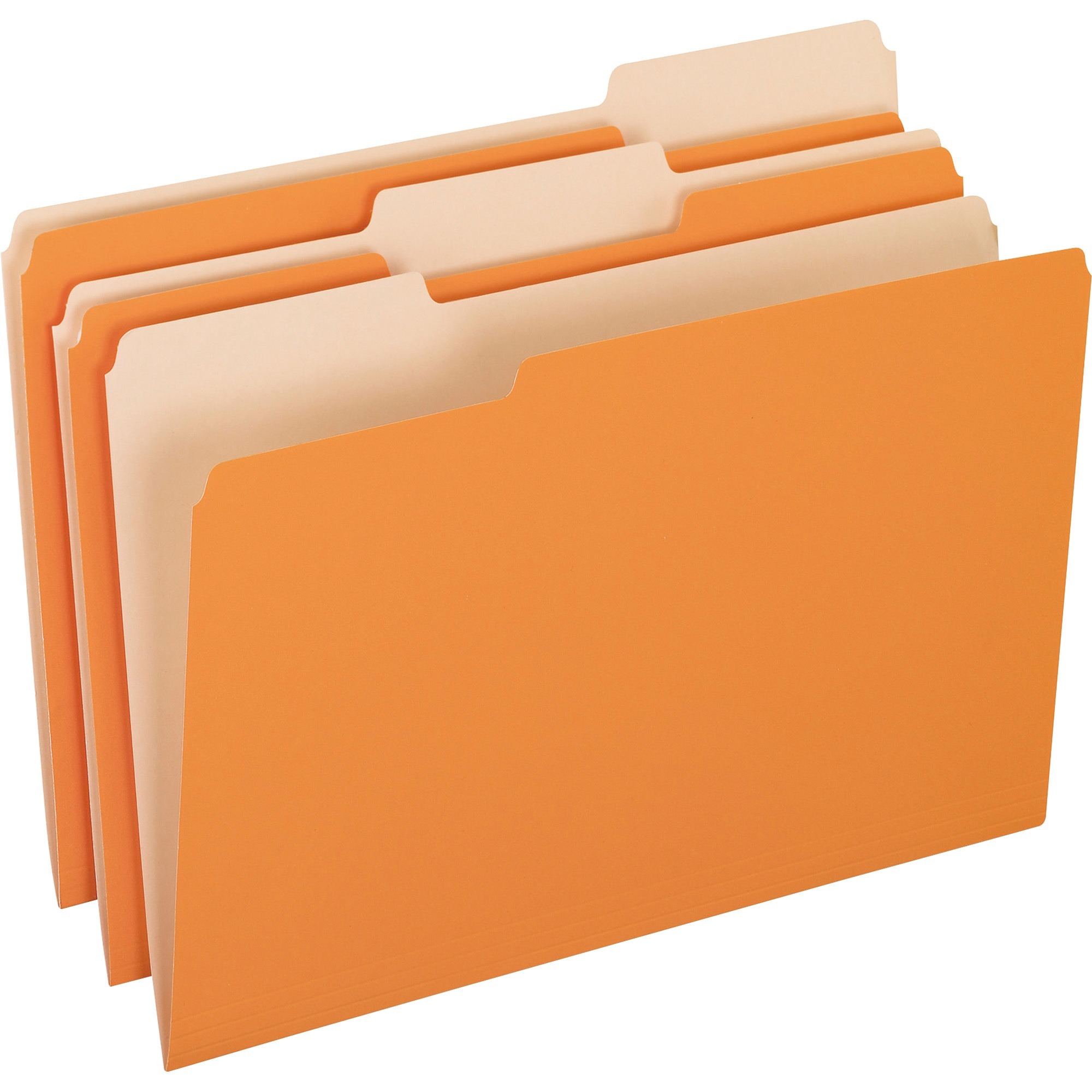 Pendaflex 1/3 Tab Cut Legal Recycled Top Tab File Folder - 8 1/2" x 14" - Top Tab Location - Assorted Position Tab Position - Or