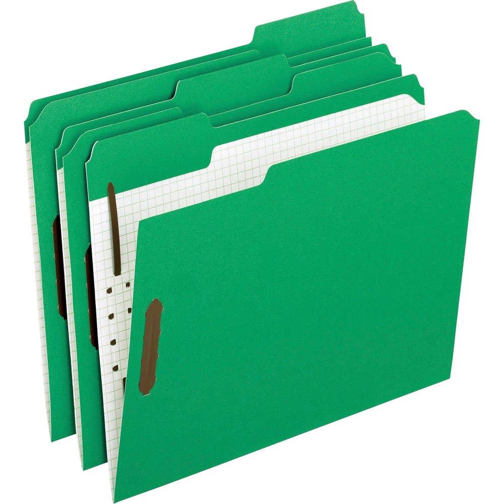 Pendaflex 1/3 Tab Cut Letter Recycled Top Tab File Folder - 8 1/2" x 11" - 2" Expansion - 2 Fastener(s) - 1" Fastener Capacity f