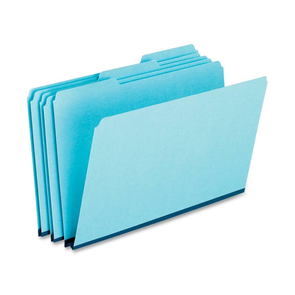 Pendaflex 1/3 Tab Cut Legal Recycled Top Tab File Folder - 8 1/2" x 14" - 1" Expansion - Top Tab Location - Assorted Position Ta