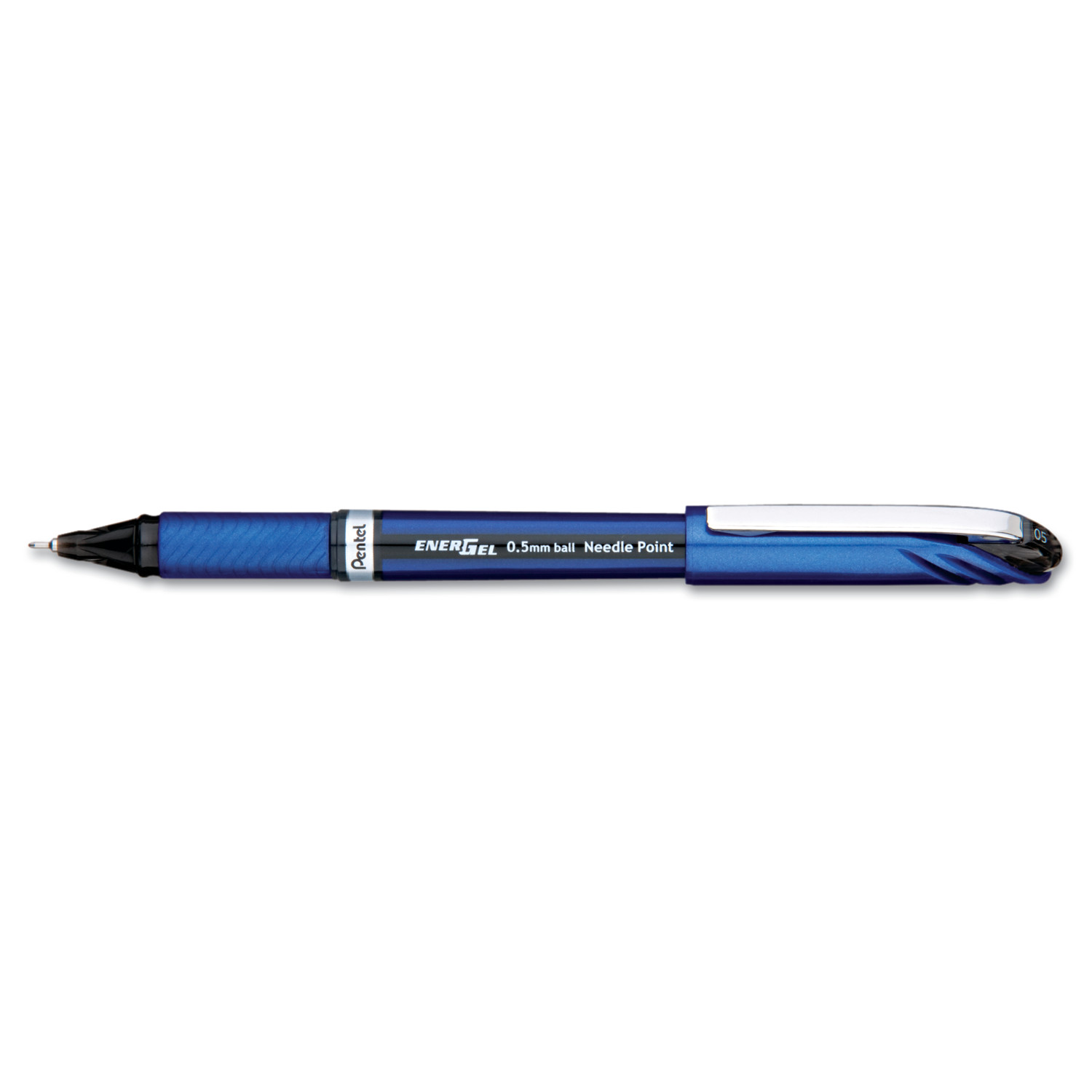 Pentel EnerGel NV Liquid Gel Pens - Fine Pen Point - 0.5 mm Pen Point Size - Needle Pen Point Style - Black Gel-based Ink - Blue