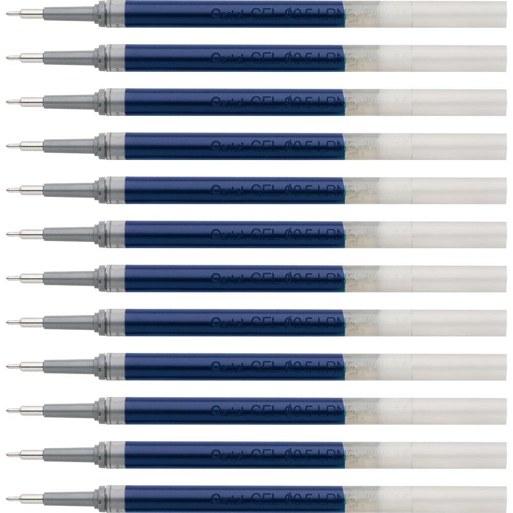 Pentel EnerGel .5mm Liquid Gel Pen Refill - 0.50 mm, Fine Point - Blue Ink - Smudge Proof, Smear Proof, Quick-drying Ink, Glob-f