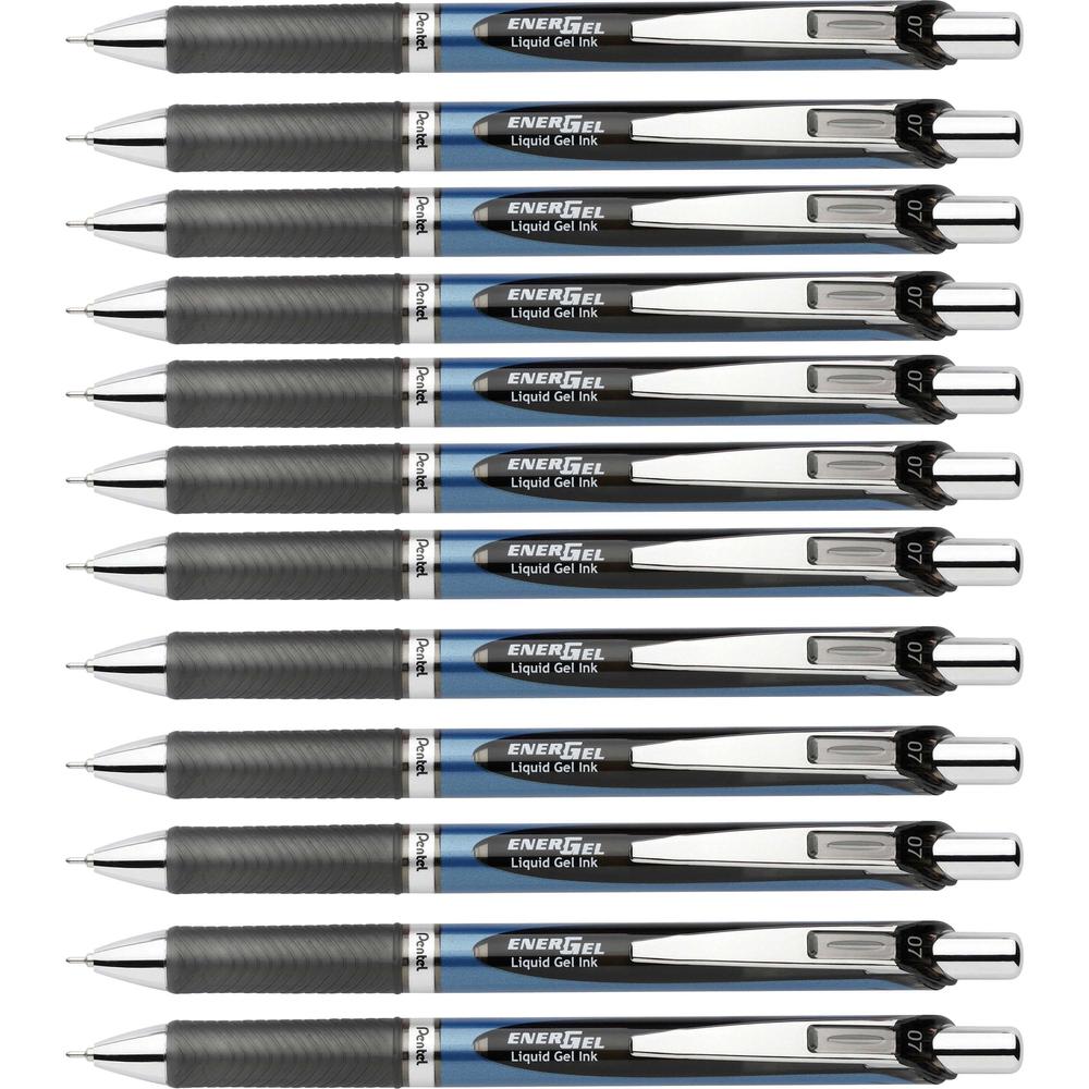 Pentel EnerGel RTX Liquid Gel Pen - Medium Pen Point - 0.7 mm Pen Point Size - Needle Pen Point Style - Refillable - Retractable