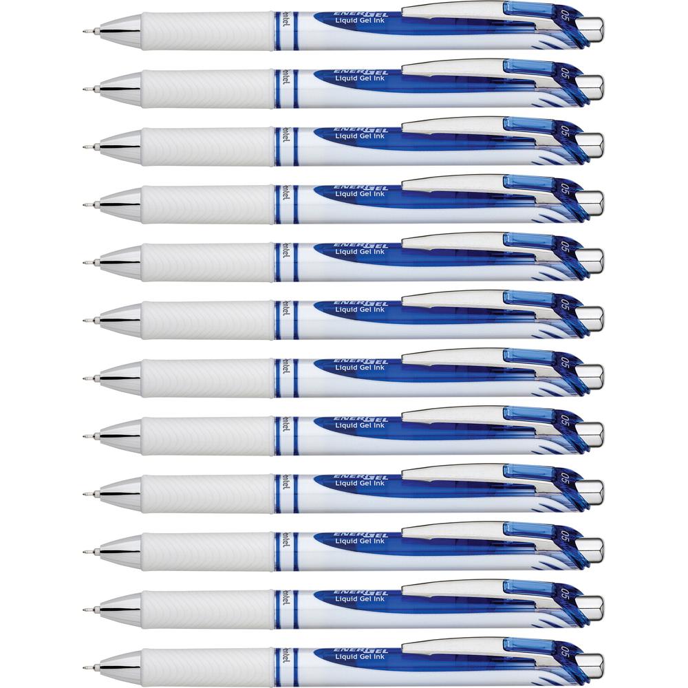 Pentel EnerGel Pearl Liquid Gel Pens - Fine Pen Point - 0.5 mm Pen Point Size - Needle Pen Point Style - Refillable - Retractabl
