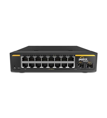 SD Switch 16-Port Rugged with 240W