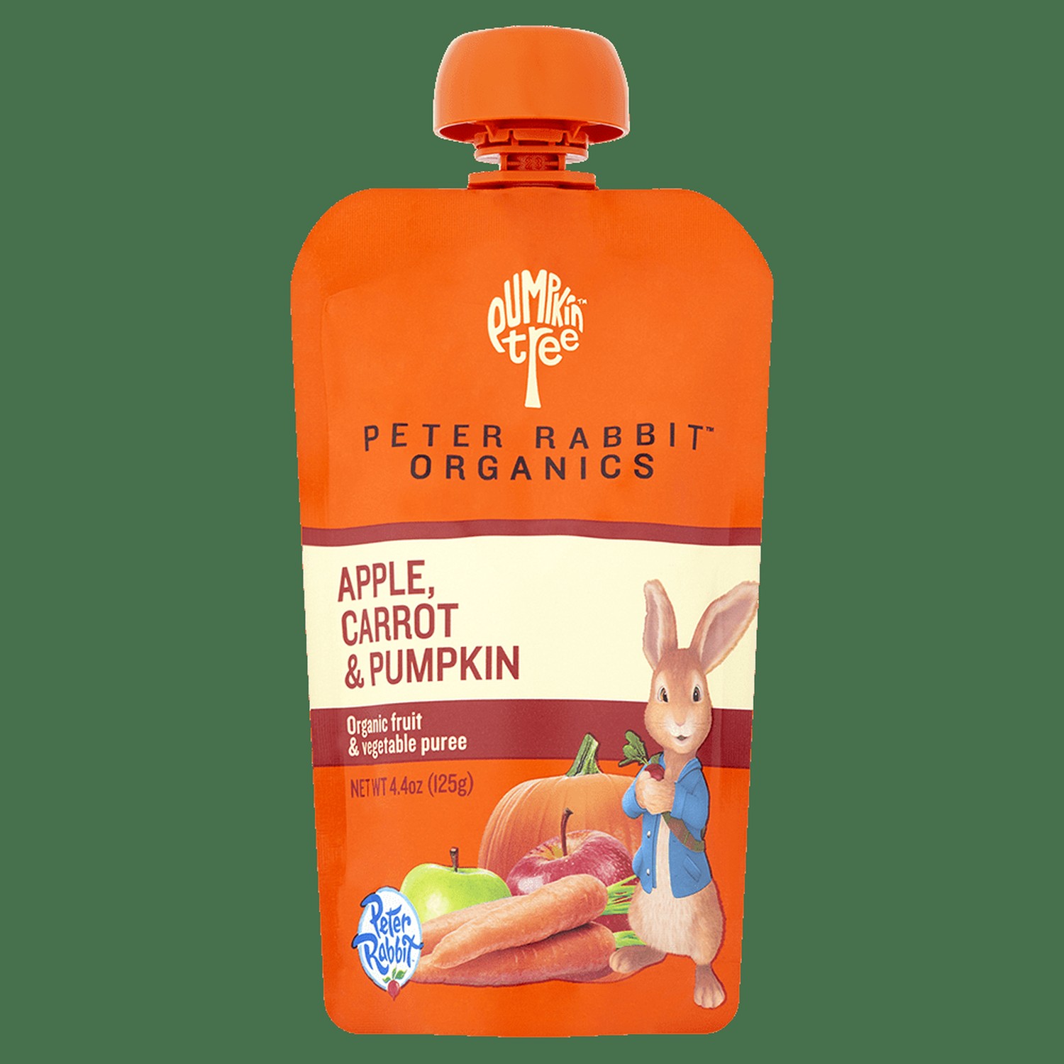 Peter Rabbit Organics Pumpkin Carrot & Apple Fruit Puree (10x4.4 Oz)