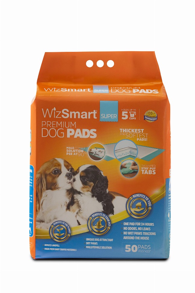 WizSmart All Day Dry Dog Pads Super 50 Count