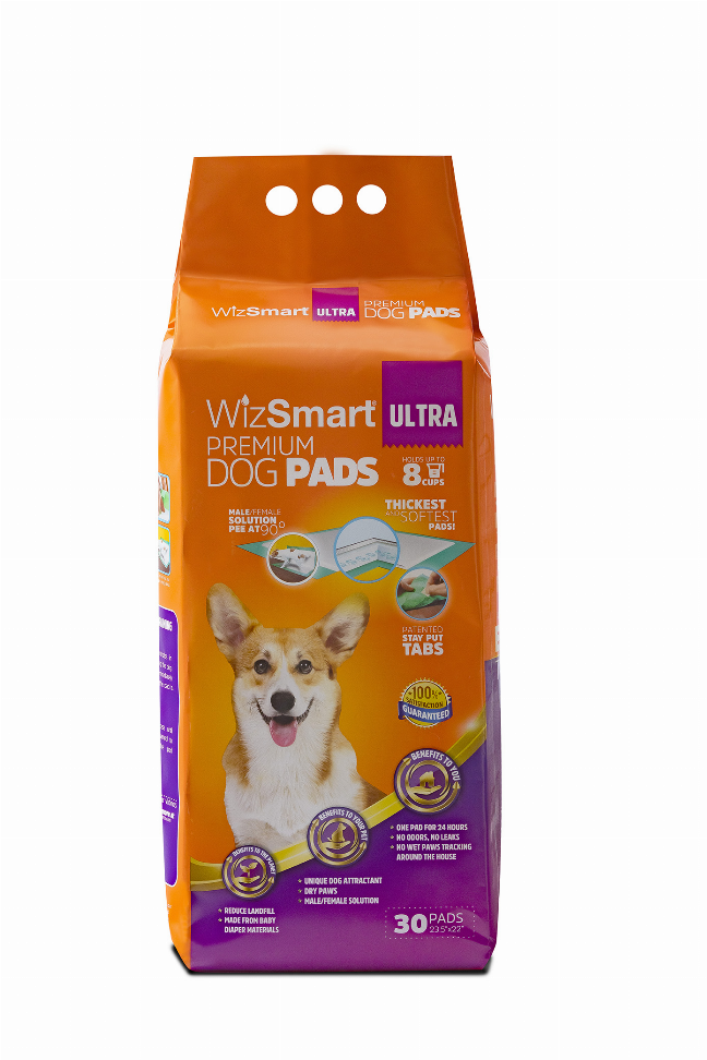 WizSmart All Day Dry Dog Pads Ultra 30 Count