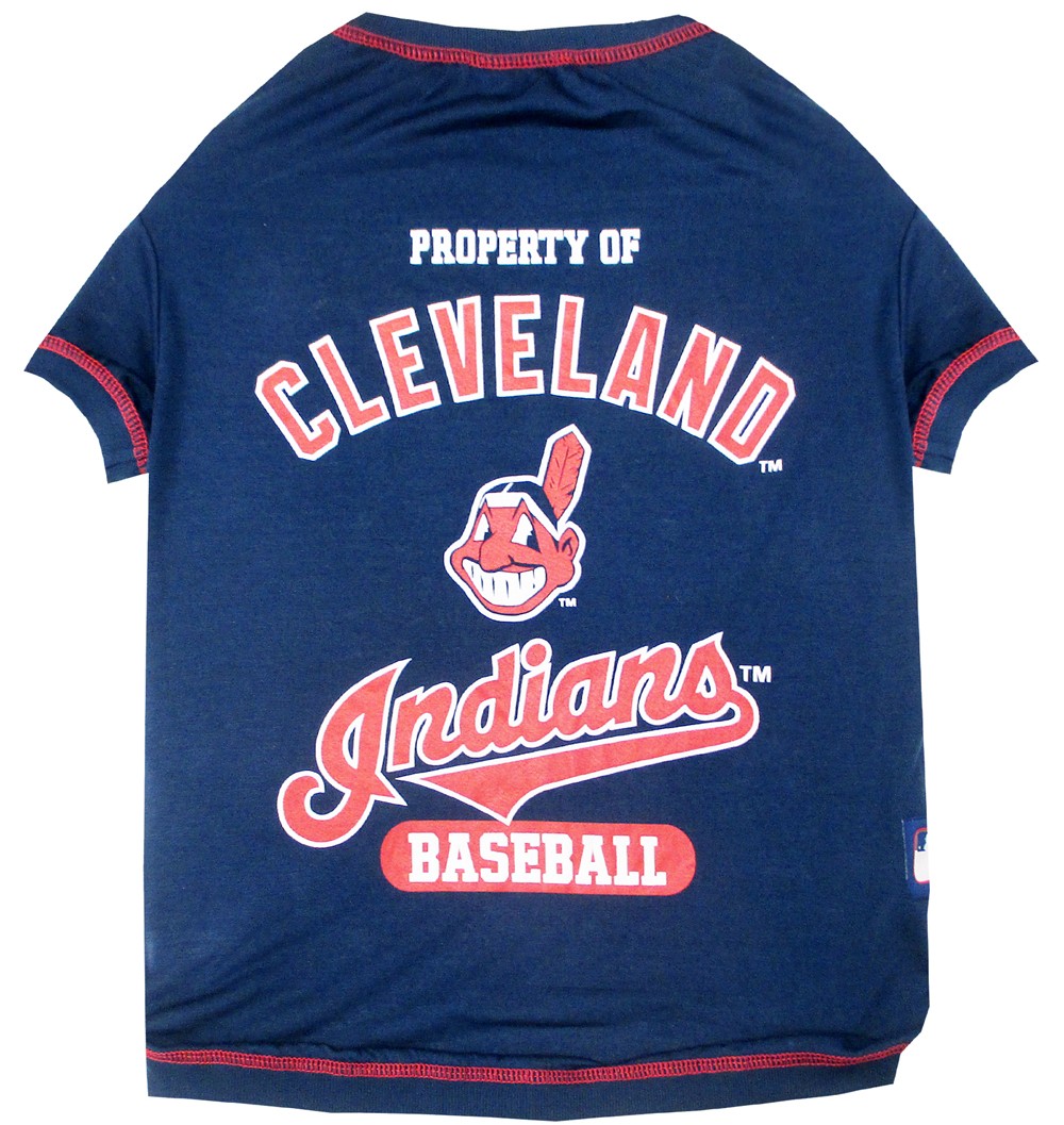 Cleveland Indians Dog Tee Shirt - Large