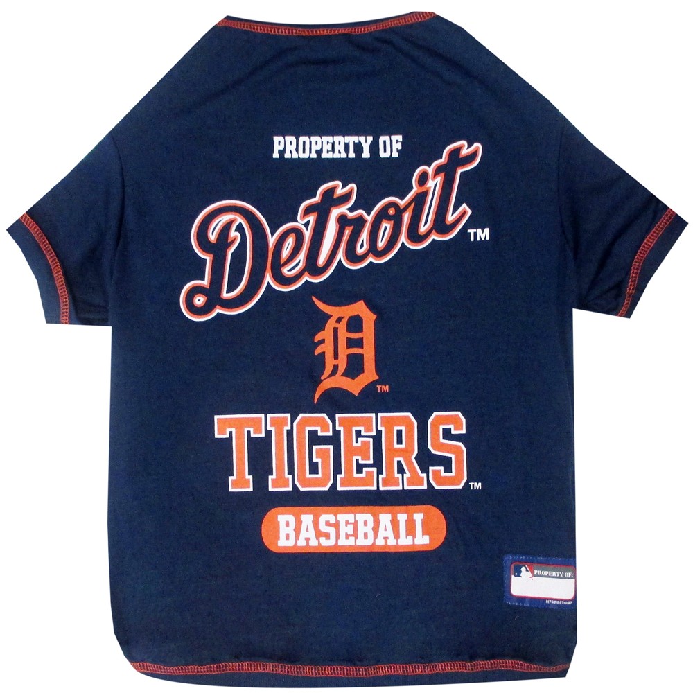 Detroit Tigers Dog Tee Shirt - Xtra Small