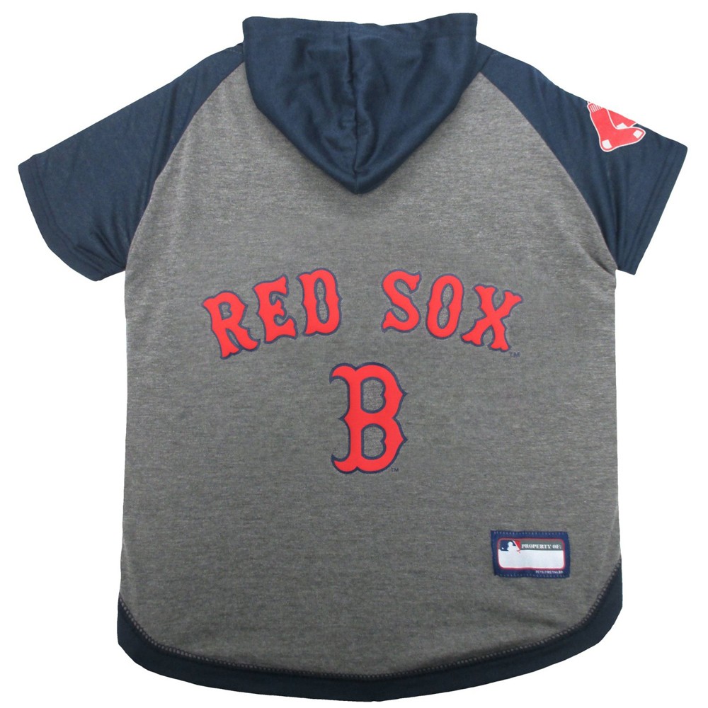 BOSTON RED SOX HOODY TEE SHIRT - Large