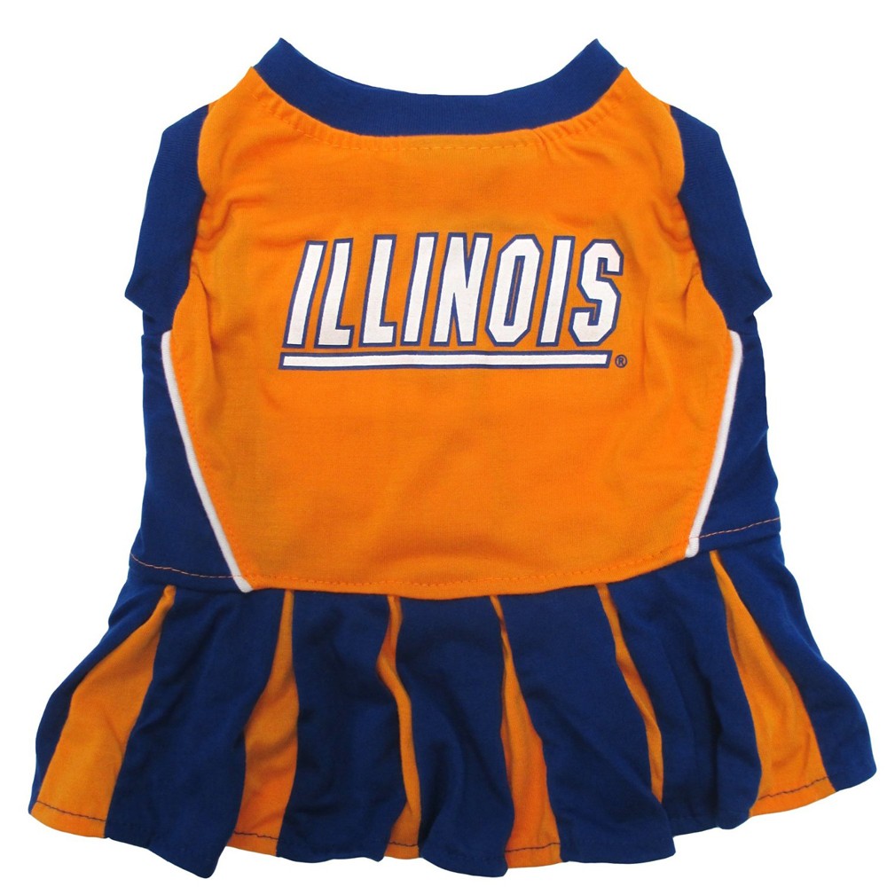 Illinois Cheerleader Dog Dress - Medium