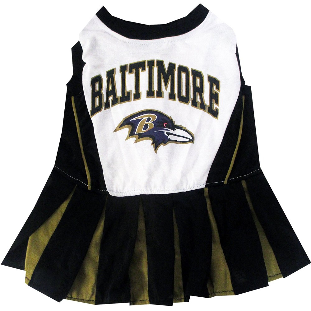 Baltimore Ravens Cheerleader Dog Dress - Medium