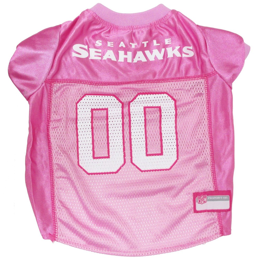 Seattle Seahawks Dog Jersey - Pink - Small