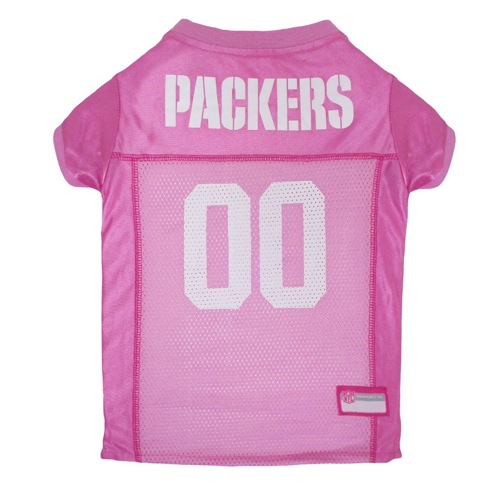 Green Bay Packers Dog Jersey - Pink - Small