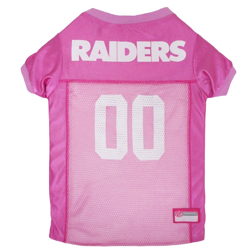 Oakland Raiders Dog Jersey - Pink - Small