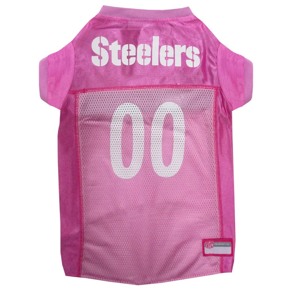 Pittsburgh Steelers Dog Jersey - Pink - Small
