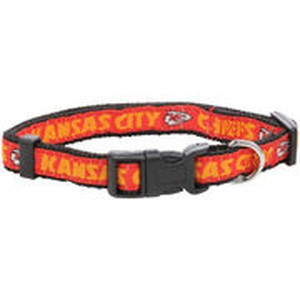 Kansas City Chiefs Dog Collar - Ribbon