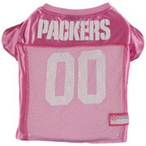 Green Bay Packers Dog Jersey - Pink