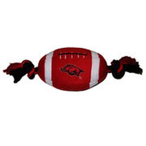 Arkansas Plush Football Dog Toy