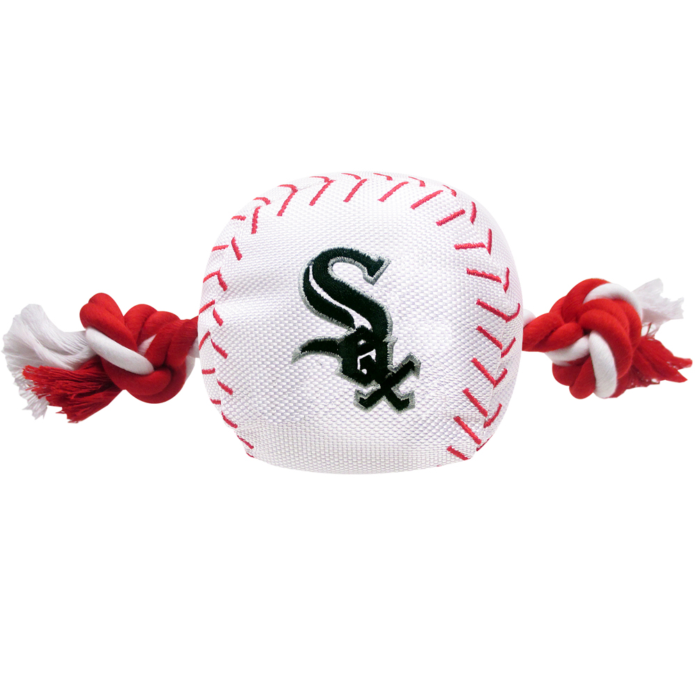 8" Chicago White Sox Baseball Toy - Nylon w/rope