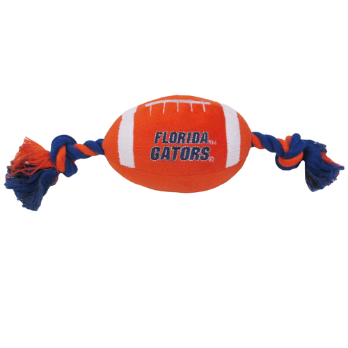 10" Florida Gators Plush Football Dog Toy
