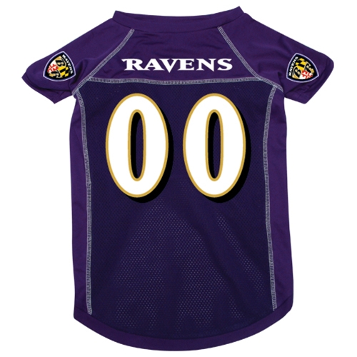 Baltimore Ravens Dog Jersey - Black - Large