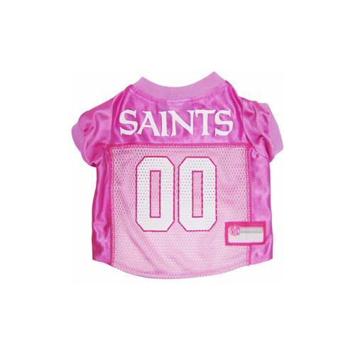 New Orleans Saints Dog Jersey - Pink - Large