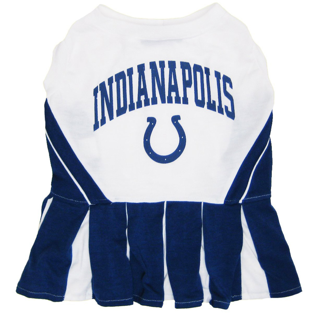 Indianapolis Colts Cheerleader Dog Dress - Medium