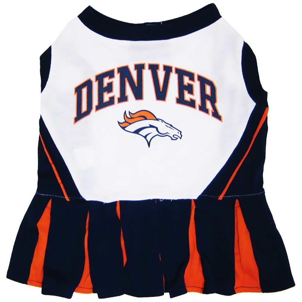 Denver Broncos Cheerleader Dog Dress - Medium