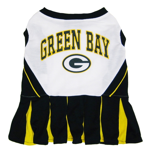 Green Bay Packers Cheerleader Dog Dress - Xtra Small