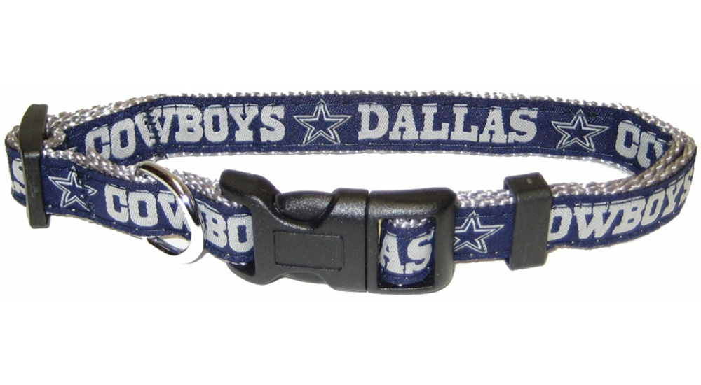 Dallas Cowboys Dog Collar - Ribbon - Medium