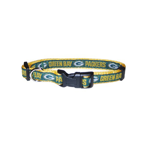 Green Bay Packers Dog Collar - Ribbon - Medium