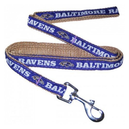 Baltimore Ravens Dog Leash - Ribbon