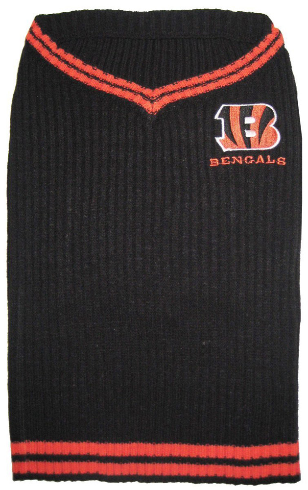 Cincinnati Bengals Dog Sweater - Large