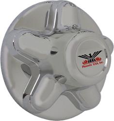 HUB COVER 5 ON 4-1/2IN - FOR 2,000 LBS - 3,500 LBS AXLE; CHROME ABS