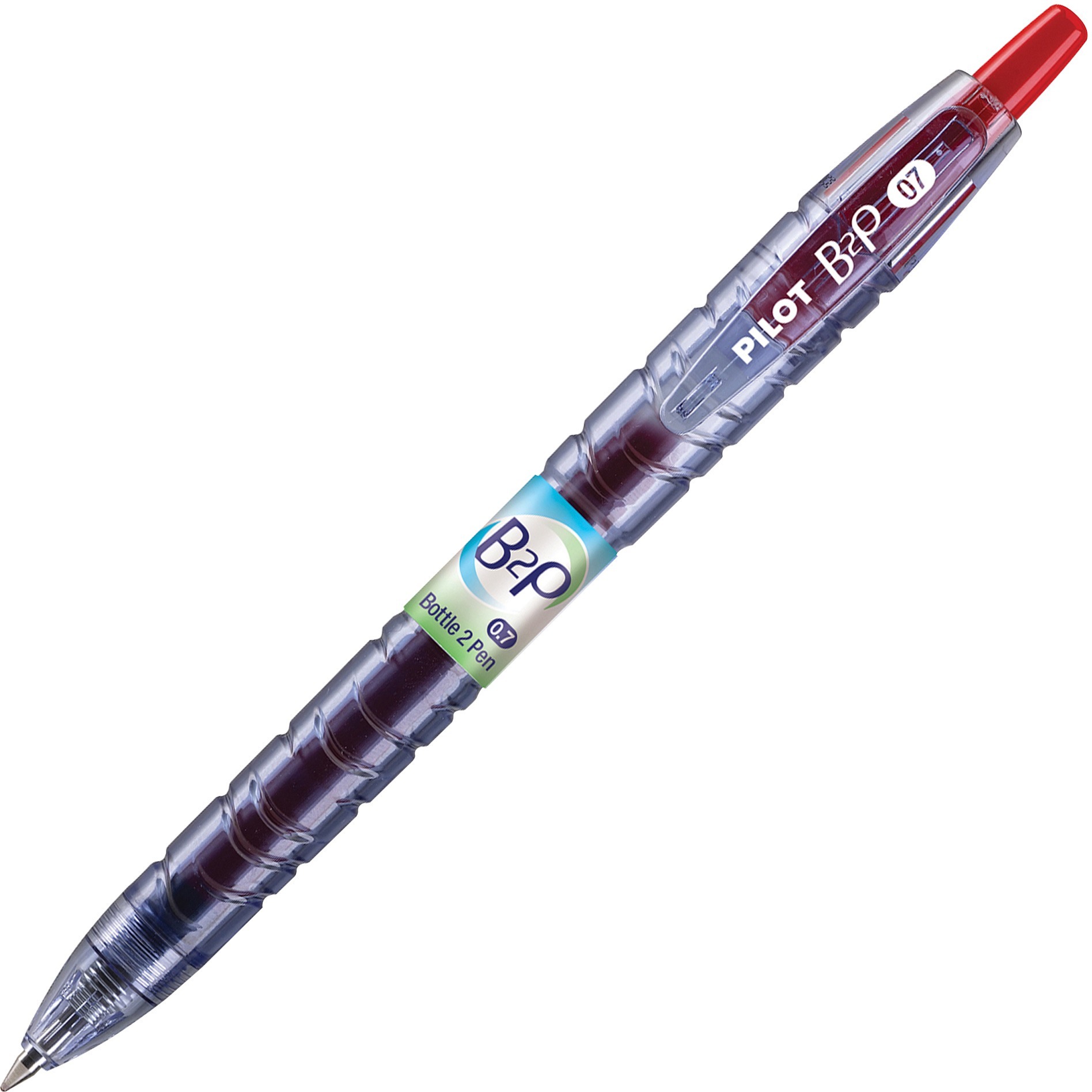 Pilot BeGreen B2P Fine Point Gel Pens - Fine Pen Point - 0.7 mm Pen Point Size - Refillable - Retractable - Red Gel-based Ink - 