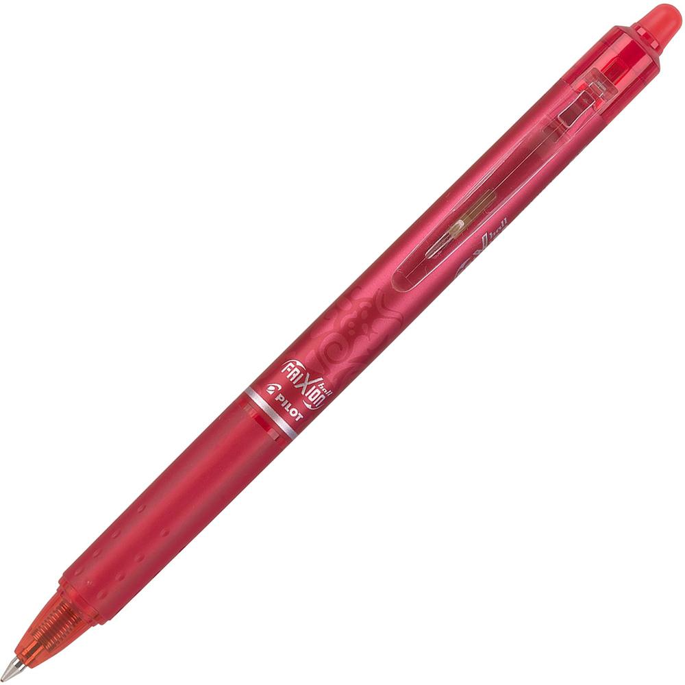 Pilot FriXion .7mm Clicker Erasable Gel Pens - 0.7 mm Pen Point Size - Retractable - Red Gel-based Ink - 1 Dozen