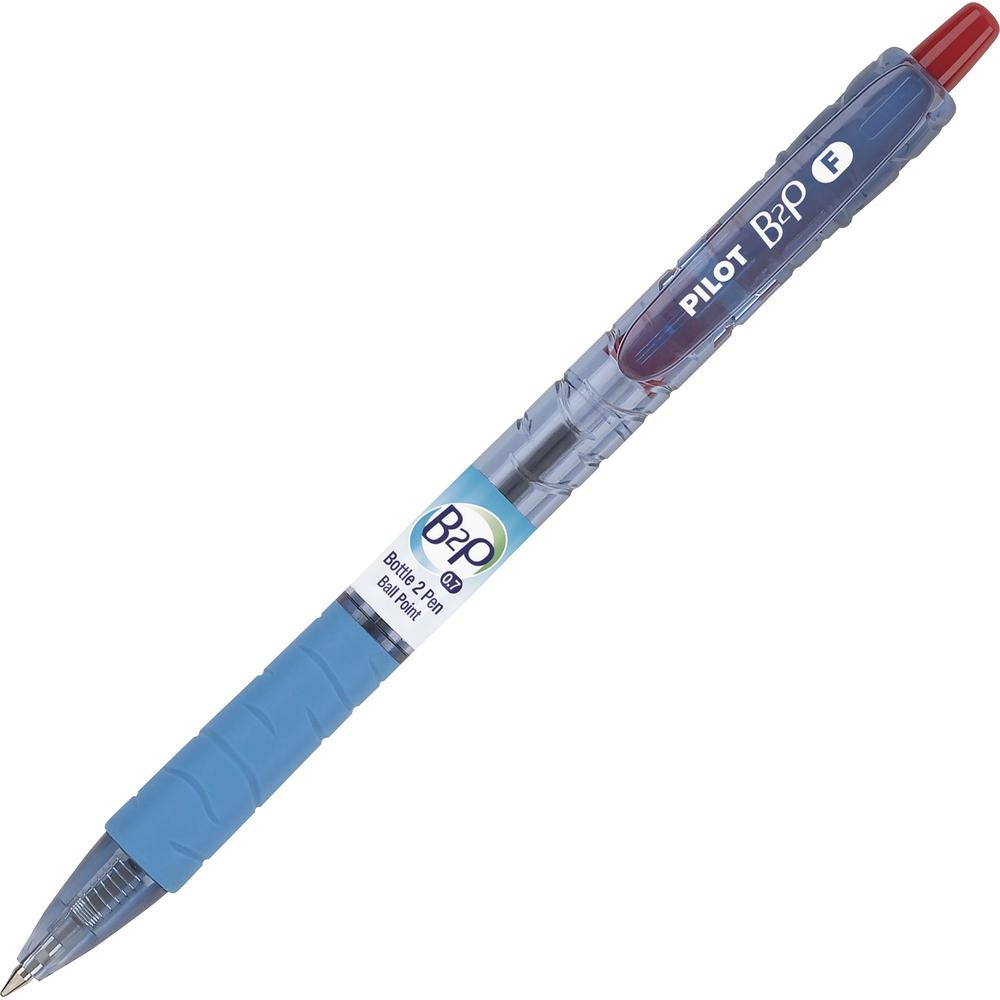 Pilot Bottle to Pen (B2P) B2P Recycled Retractable Ballpoint Pens - Fine Pen Point - 0.7 mm Pen Point Size - Refillable - Retrac