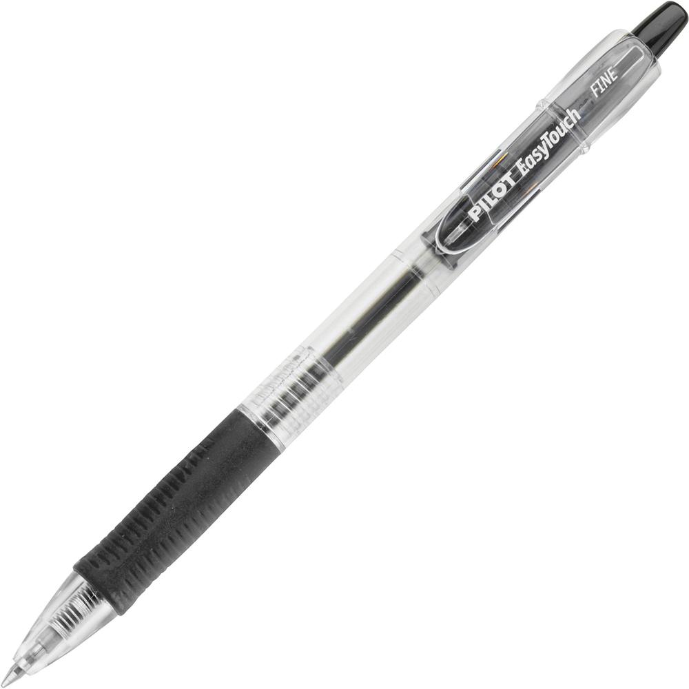 EasyTouch EasyTouch 0.7mm Retractable Ballpoint Pens - Fine Pen Point - 0.7 mm Pen Point Size - Retractable - Black - 36 / Displ