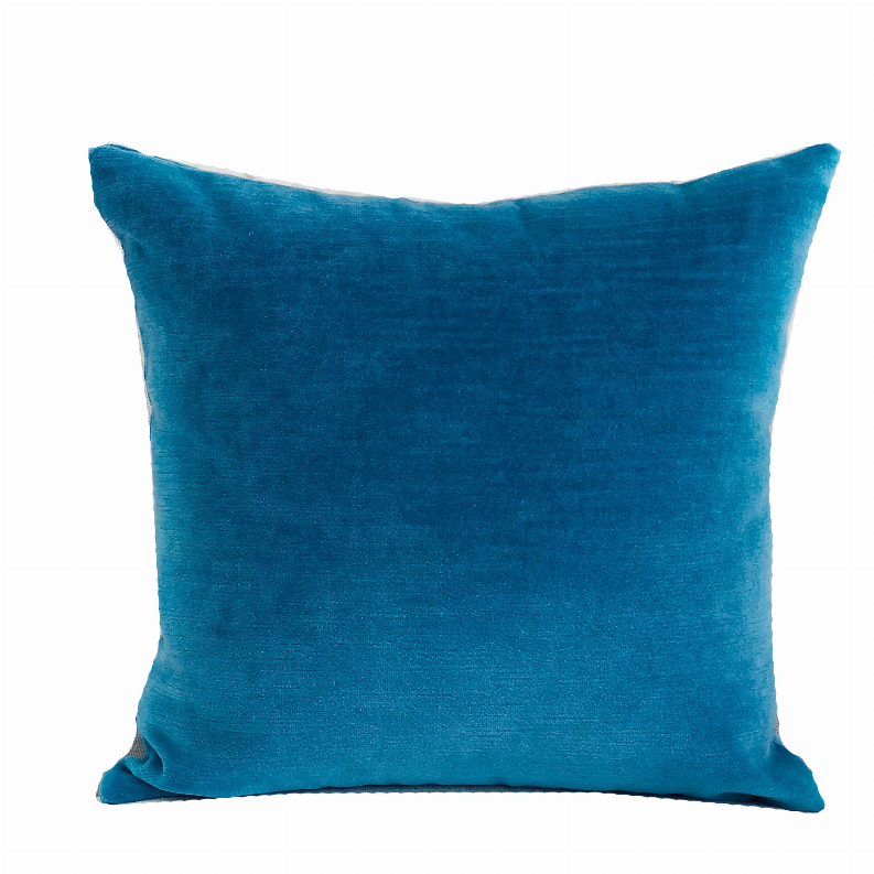 Plutus Handmade Luxury Pillow Double sided  18" x 18" Teal